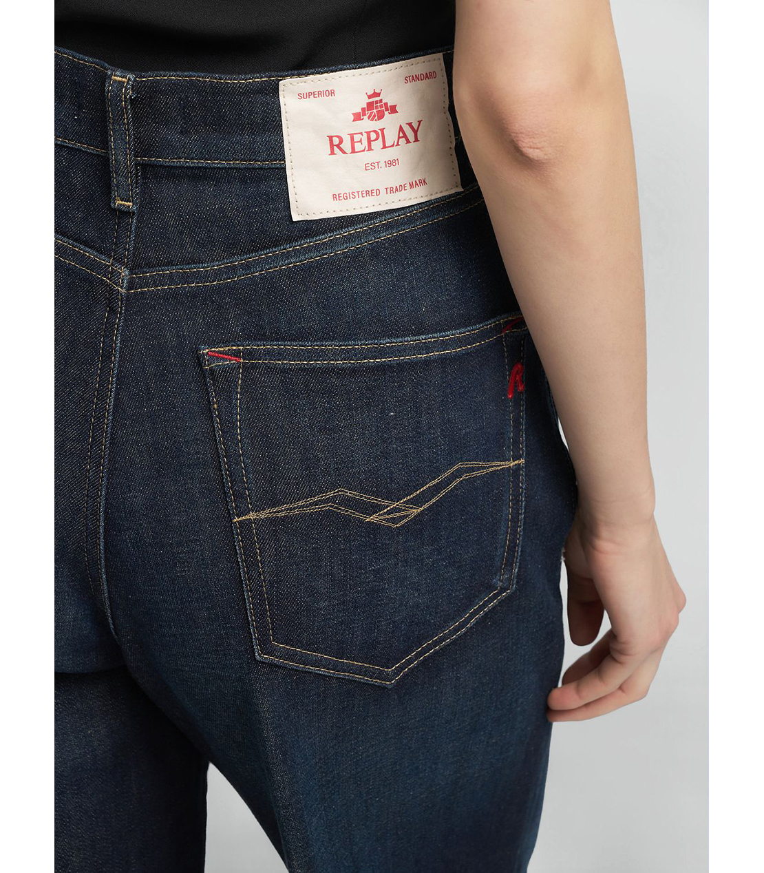 ワイドレッグNALAJA インディゴストレッチデニム 詳細画像 ダークブルー 6